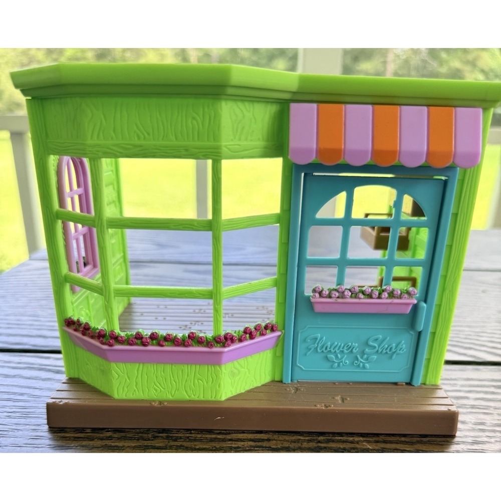 Lil Woodzeez Lil Blossoms Flower Shop Miniature Playset Dollhouse Kids Ages 5+‎